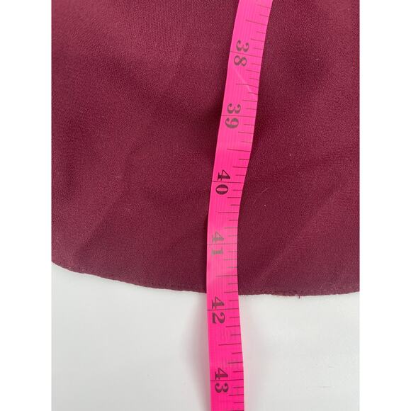 White Vera Wang Burgandy Sweatheart Neckline‎ Dress Size 6 Wedding Bridesmaid - Picture 5 of 6